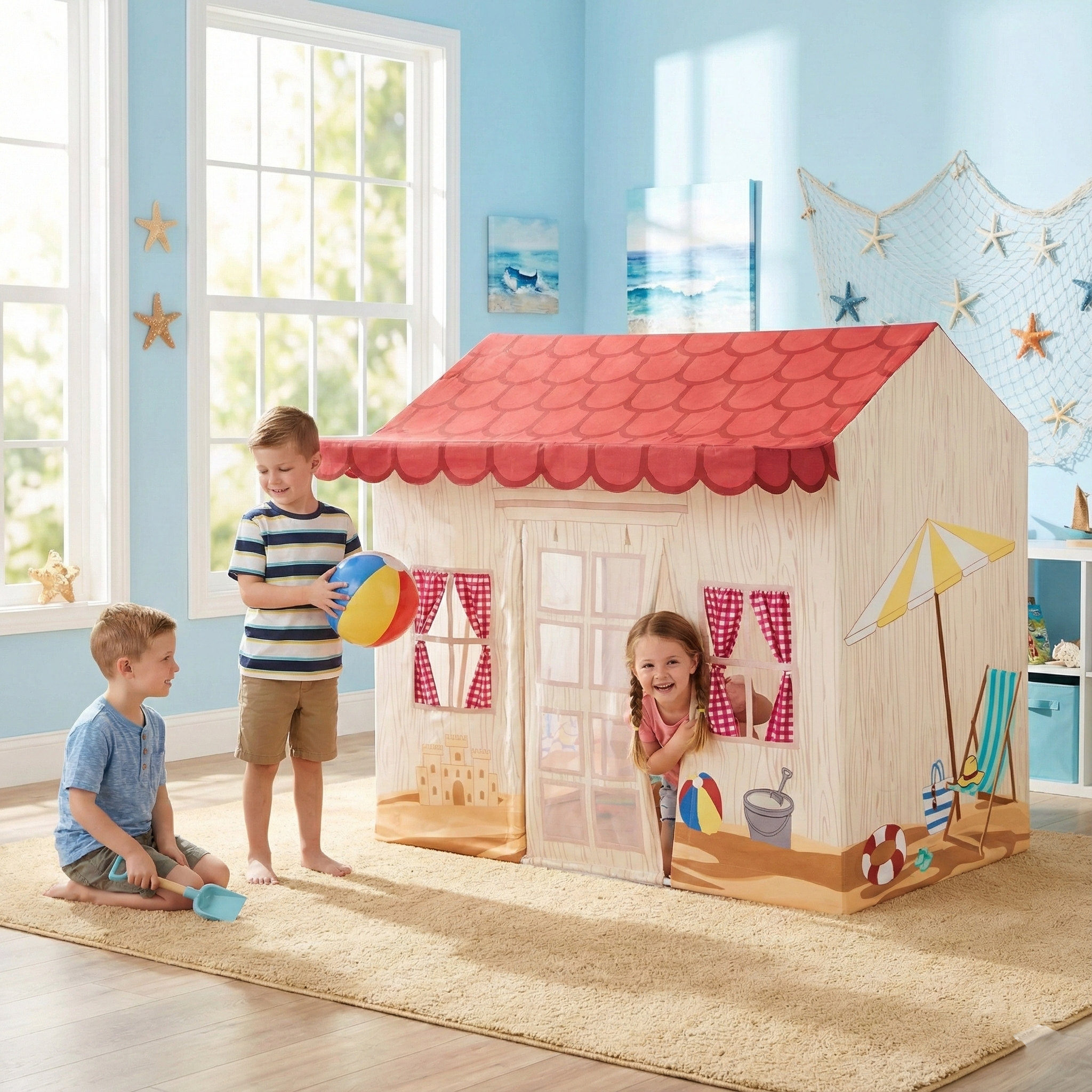 Role Play Beach House Play Tent